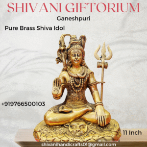 Pure Brass Shiva Idol 11"