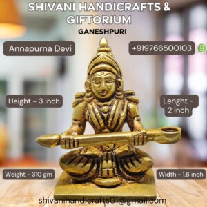 Annapurna Devi (Panchdhatu) 3"
