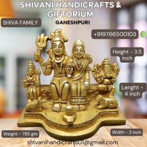 Shiva Family Brass 3.5"