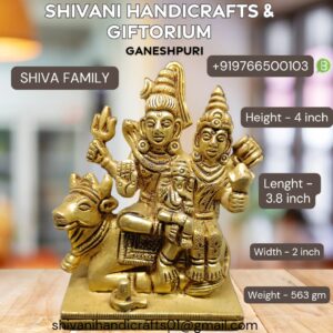 Shiva Family Brass 4"