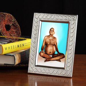 BHAGWAN NITYANANDA SILVER PHOTO FRAME ( PHOTO SIZE: 4X6 INCH)