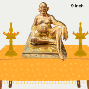 bhagwan Nityanand Pure Brass Idol 9"