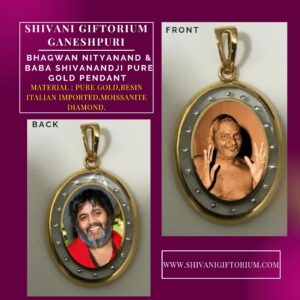 Bhagwan Nityananda & Shivanandji Pendant Pure Gold