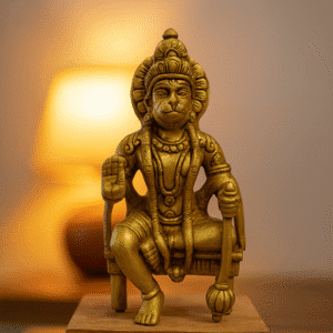 Brass Hanuman Statue – Handmade Pital Idol | Buy Online 7"