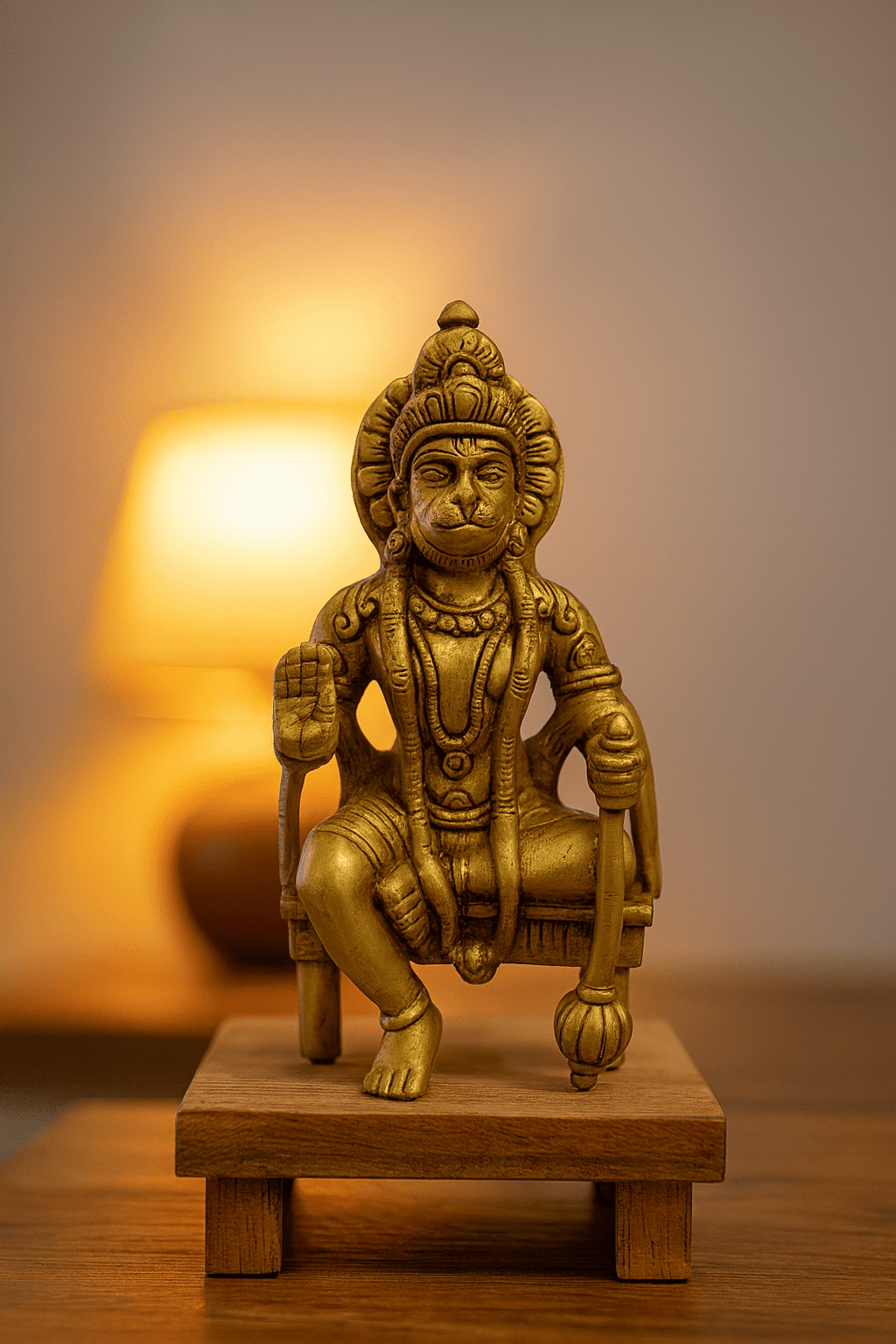 Brass Hanuman Statue – Handmade Pital Idol | Buy Online 7"
