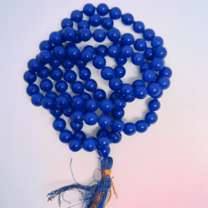 Blue Hakik Mala For Rahu & 108 Beads