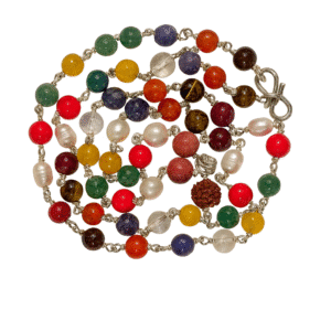 Navratna Mala in Silver Wire
