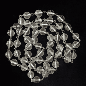 Sphatik Silver Mala