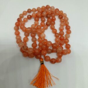 Orange Hakik Mala 6mm & 108 Beads