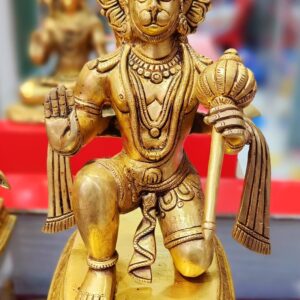 Lord Hanuman in Ashirwad Mudra In Panchdhatu | Handmade | Made In India 11"