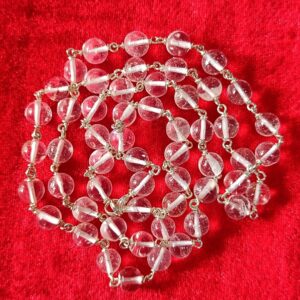 Sphatik Silver Mala