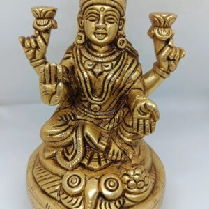 Brass laxmi Statue – Handmade Pital Idol | Buy Online 5"