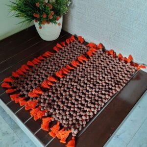 Rudraksha Mat - 7 | Rudraksha Aasana | Handmade Asana Mat for Meditation | Rudraksha Meditation Mat | Rudraksha Healing Mat