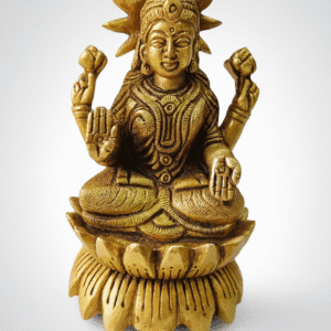 Brass Lakshmi Statue – Handmade Pital Idol | Buy Online 4"
