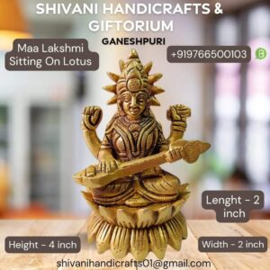 Maa Saraswati Sitting On Lotus