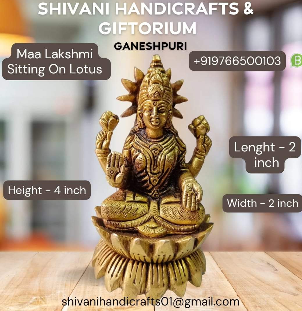 Maa Lakshmi Sitting On Lotus