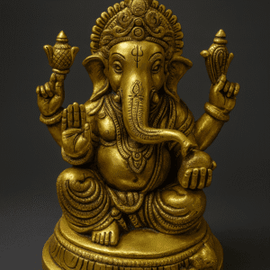 Brass Ganesha Statue – Handmade Pital Idol | Buy Online .8"