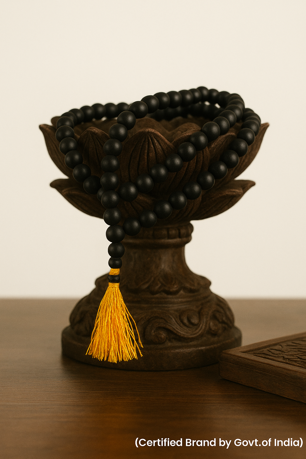 Original Karungali Malai 108-Beads Ebony Wood with Govt. Certified - Image 3