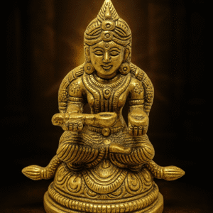 Brass Annapurna Statue – Handmade Pital Idol | Buy Online 3.5"