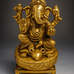 Brass Ganesha Statue – Handmade Pital Idol | Buy Online 4.5"