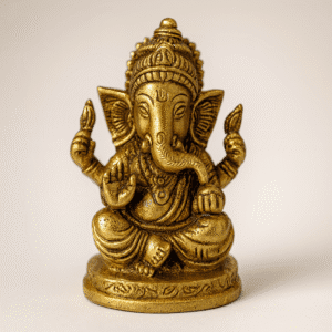 Brass Ganesha Statue – Handmade Pital Idol | Buy Online 2.5"
