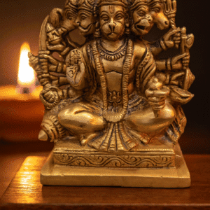 Brass Panchmukhi Hanuman Statue – Handmade Pital Idol | Buy Online