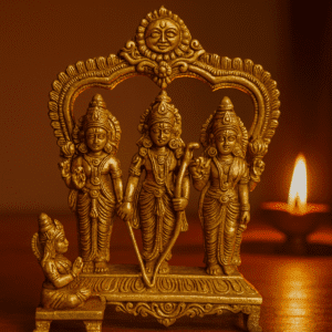 Brass Ram Darbar Statue – Handmade Pital Idol | Buy Online 10"