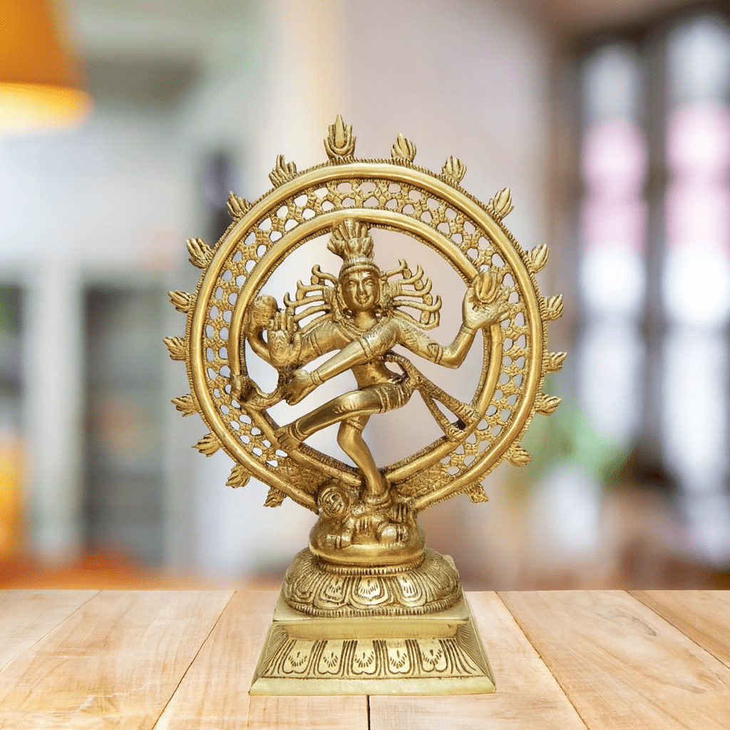 Brass Nataraj Statue – Handmade Pital Idol | Buy Online 11.3"