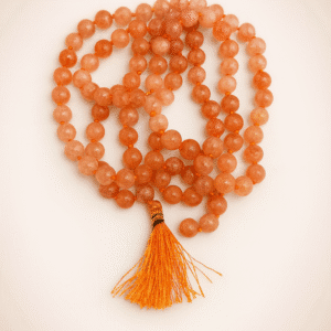 Orange Hakik Mala 6mm & 108 Beads