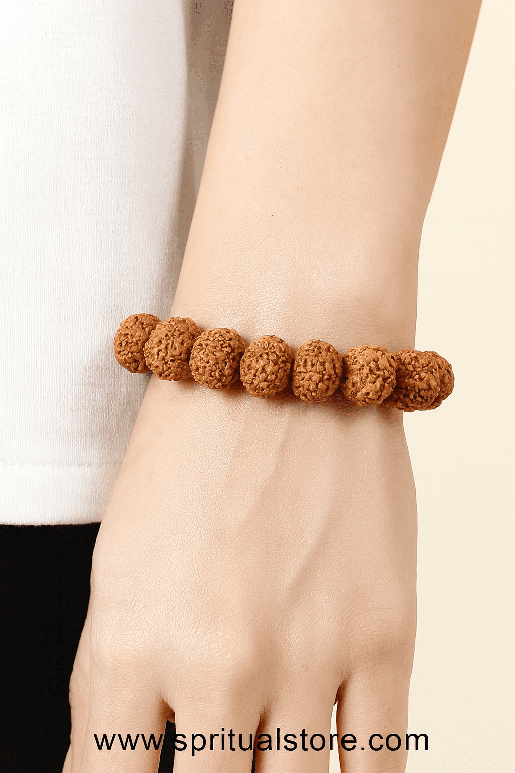 Spritual Store 8 Mukhi Rudraksha Bracelet Unisex Bracelet Java Beads Adjustable 8 Mukhi Rudraksha Bracelet - Image 3