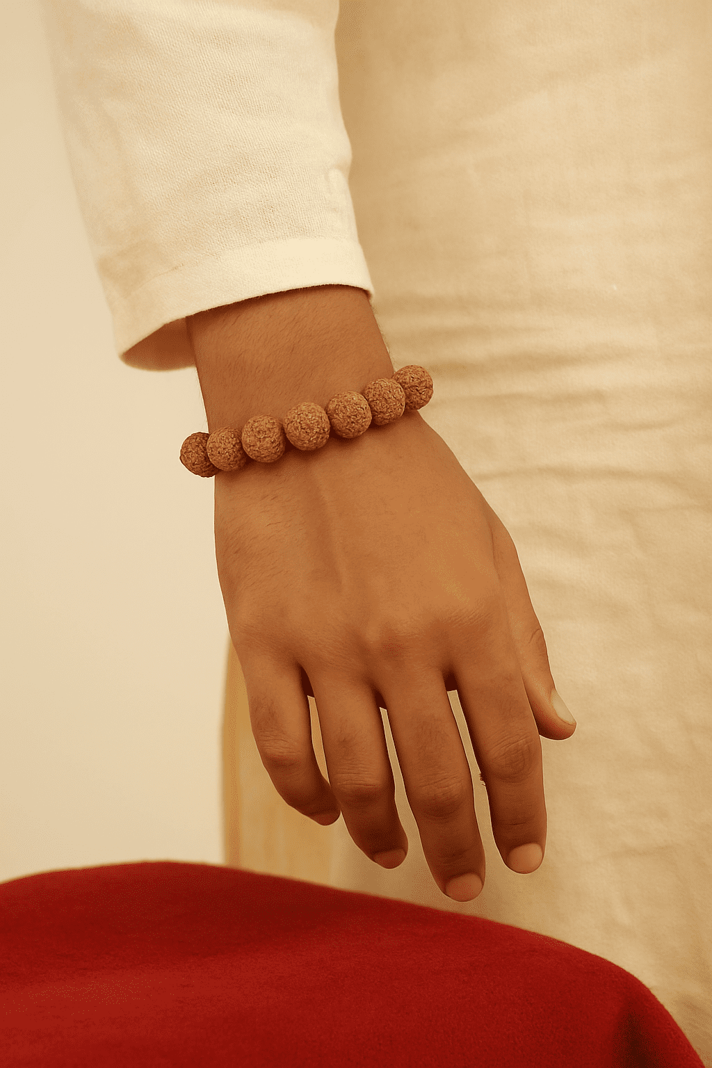 Spritual Store Certified 9 Mukhi Rudraksha Bracelet For Unisex Adult (Brown) - Image 3