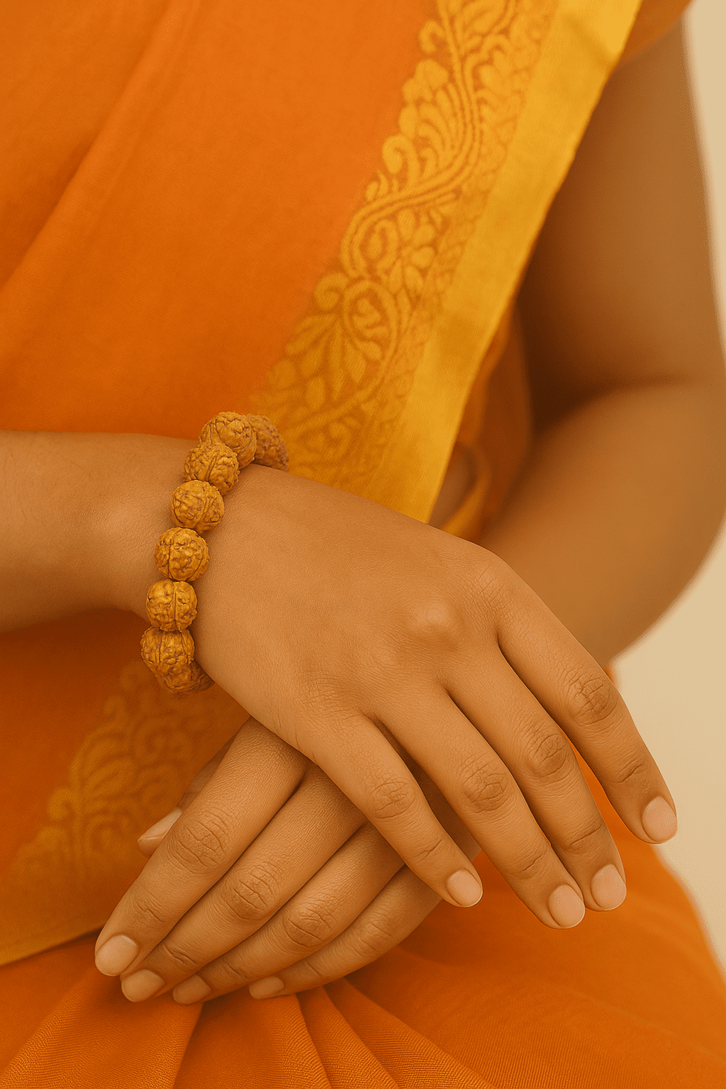 Spritual Store Certified 9 Mukhi Rudraksha Bracelet For Unisex Adult (Brown) - Image 4