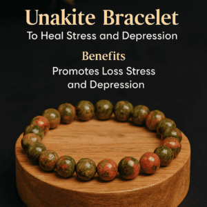 Unakite Bracelet - To Heal Stress and Depression