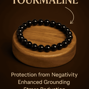 Black Tourmaline Bracelet (8mm) for Men and Women