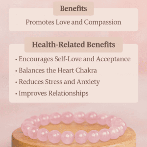Rose Quartz Bracelet (8mm) for Men & Women