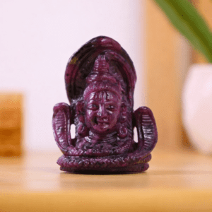 Shiva Head Idol 2 (Ruby) (Wealth and Prosperity)