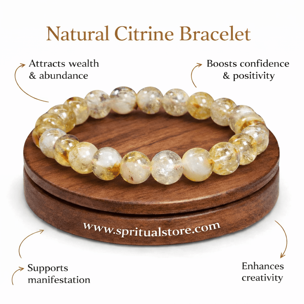 Natural Citrine Bracelet – Stone of Wealth & Positivity
