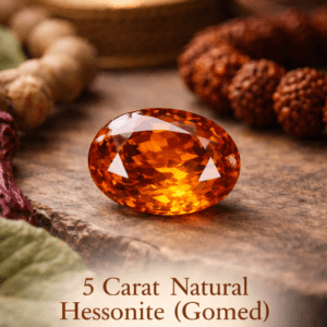 Natural Hessonite ( Gomed ) – 5 Carat