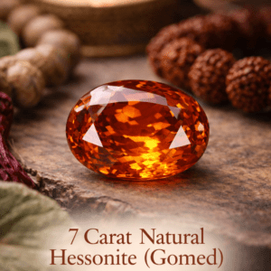 Natural Hessonite ( Gomed ) – 7 Carat
