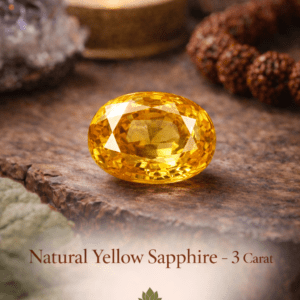 Natural Yellow Sapphire – 3 Carat