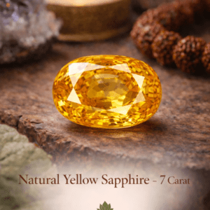 Natural Yellow Sapphire (Pukhraj) – 7 Carat