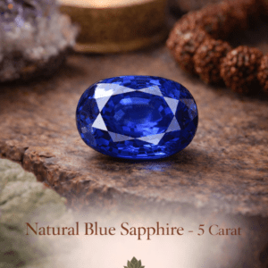 Natural Blue Sapphire (Neelam) – 5 Carat