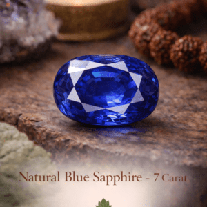 Natural Blue Sapphire (Neelam) – 7 Carat