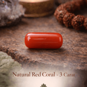 Natural Red Coral (Moonga) – 3 Carat