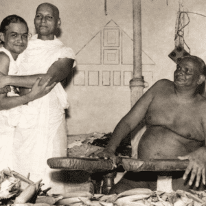 Bhagwan Nityanand B/W High Quality Spiritual Photo Print