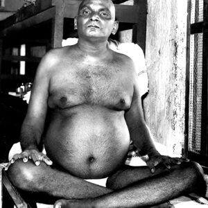 Bhagwan Nityanand B/W High Quality Spiritual Photo Print