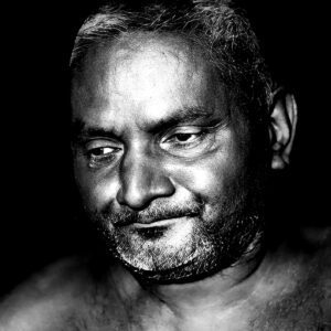 Bhagwan Nityanand B/W High Quality Spiritual Photo Print