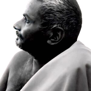 Bhagwan Nityanand B/W High Quality Spiritual Photo Print