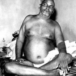 Bhagwan Nityanand B/W High Quality Spiritual Photo Print